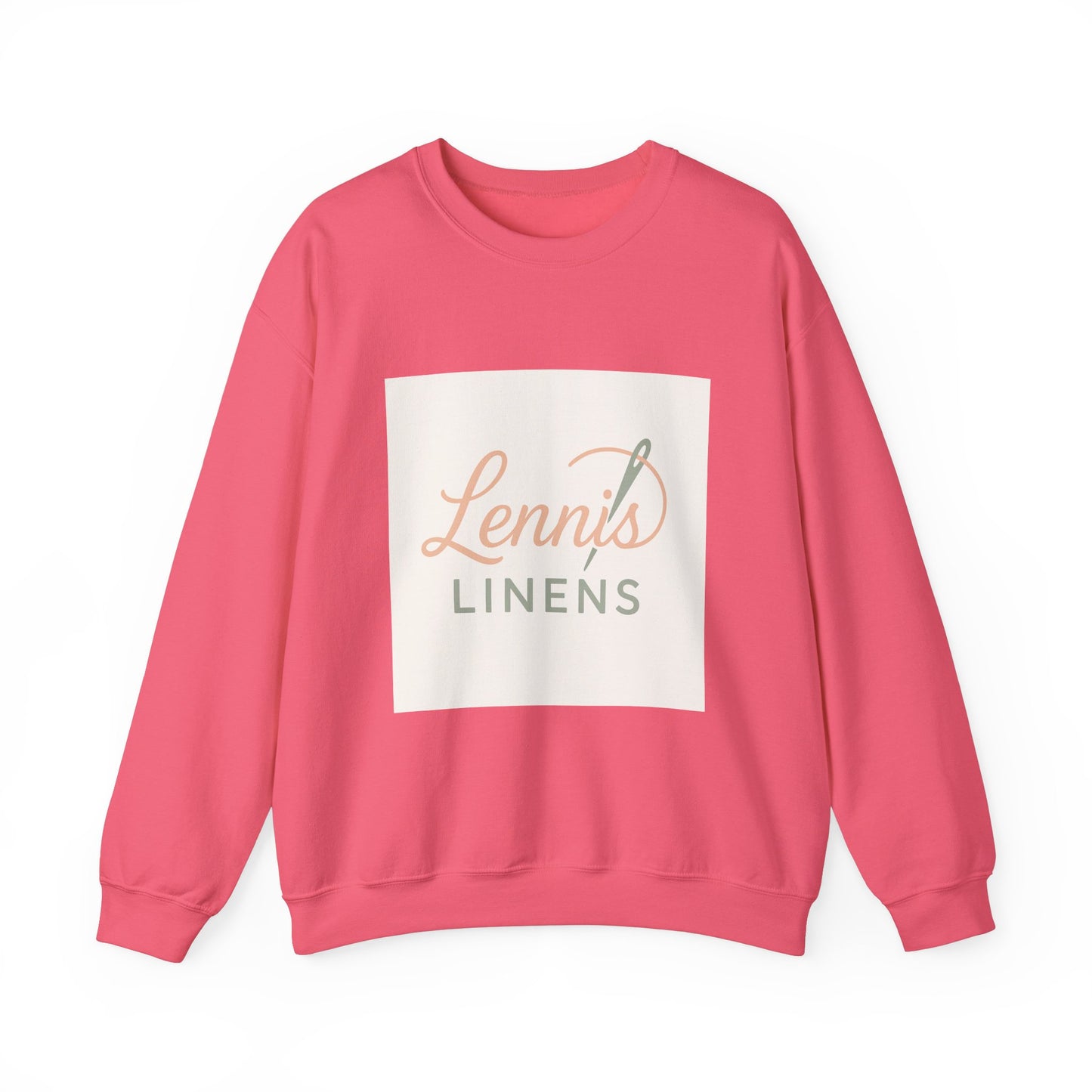 Cozy Unisex Crewneck Sweatshirt "Lennis Linens" – Perfect for Casual Days and Gift Giving