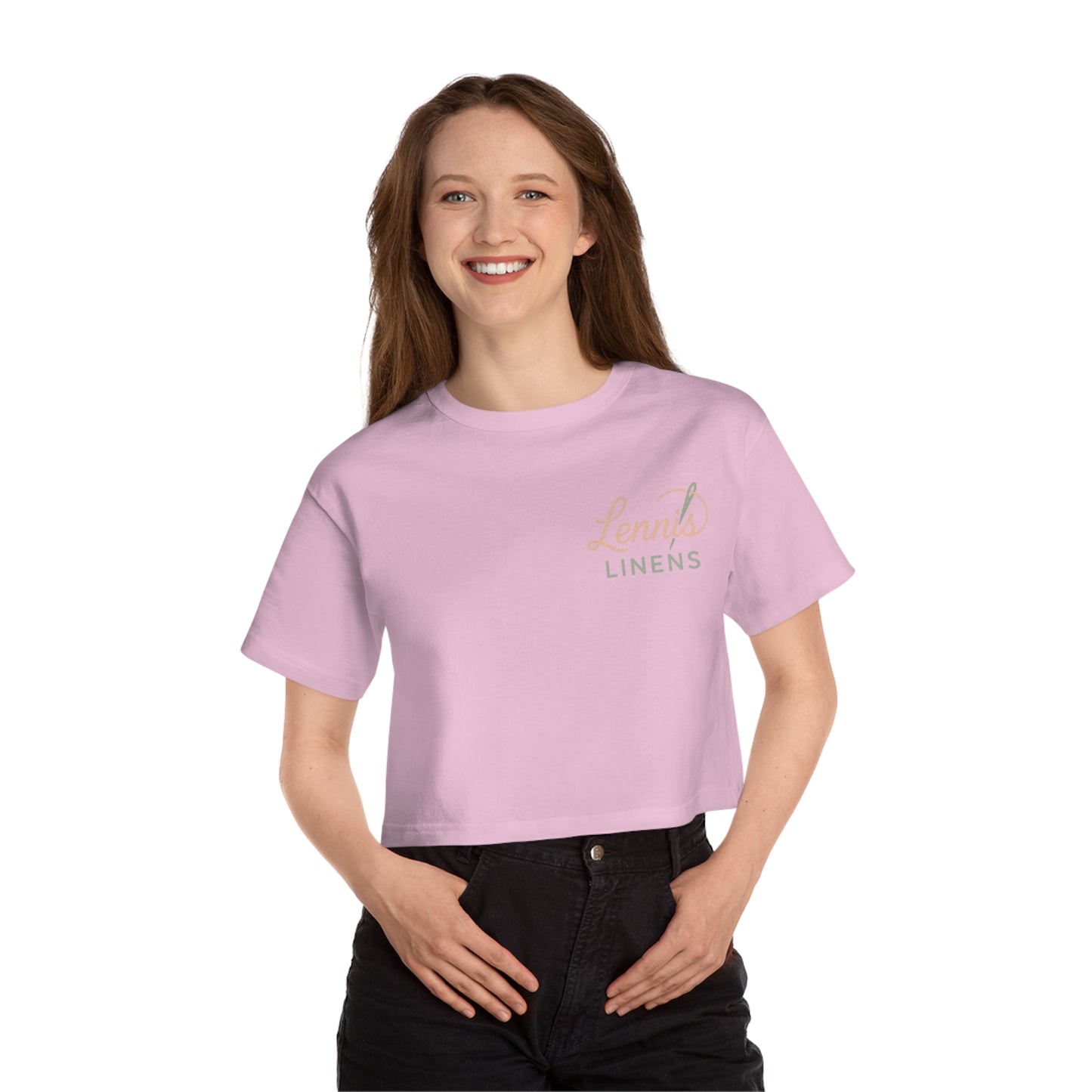 Lennis Linens Cropped T-Shirt - Casual Women's Tee for Relaxed Style