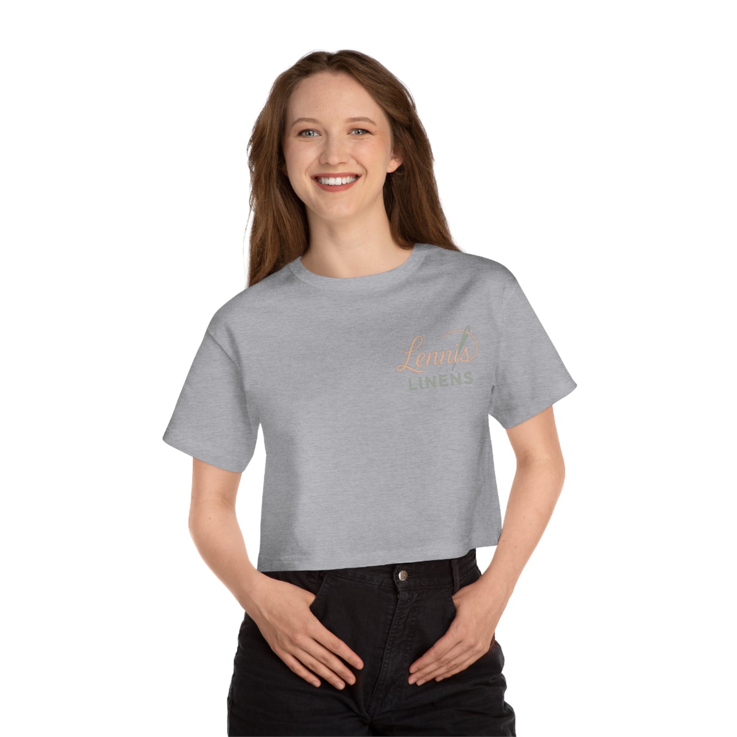 Lennis Linens Cropped T-Shirt - Casual Women's Tee for Relaxed Style