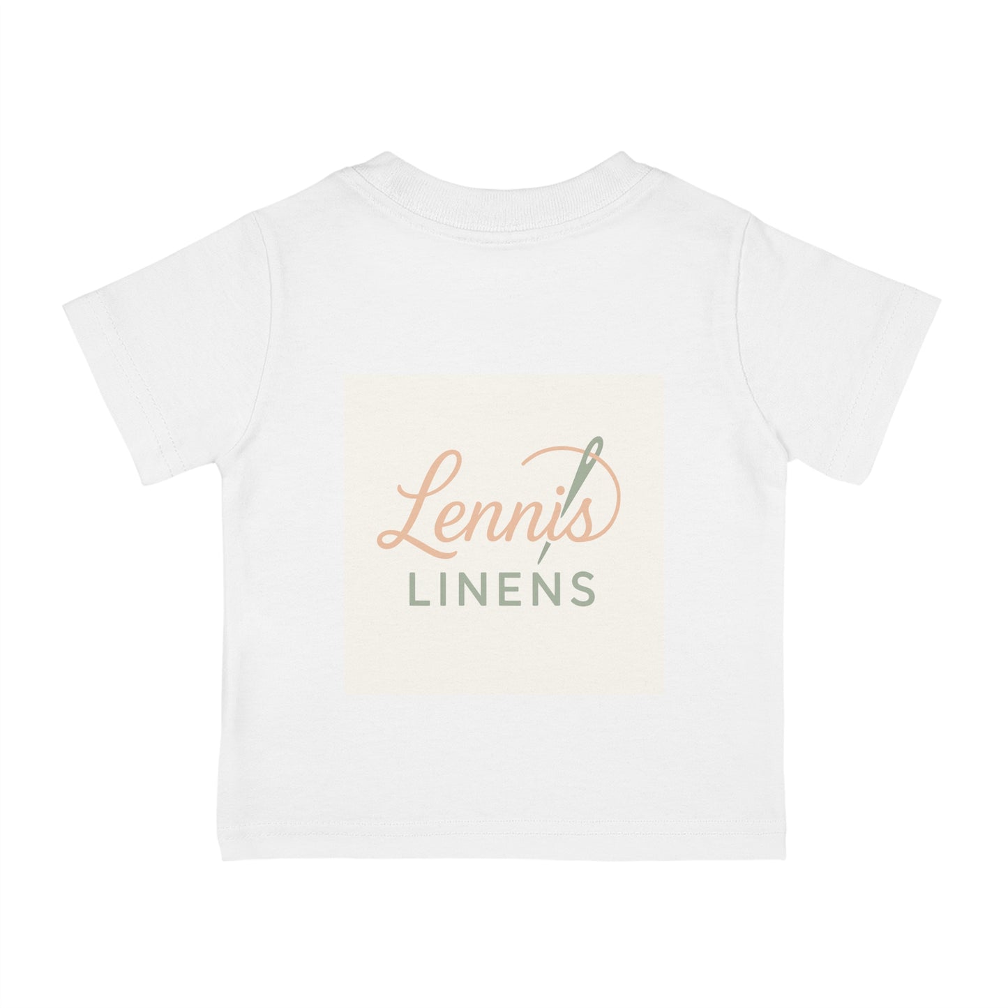 Cute Infant Cotton Jersey Tee - 'Lennis Linens' Design, Soft & Stylish Baby Wear