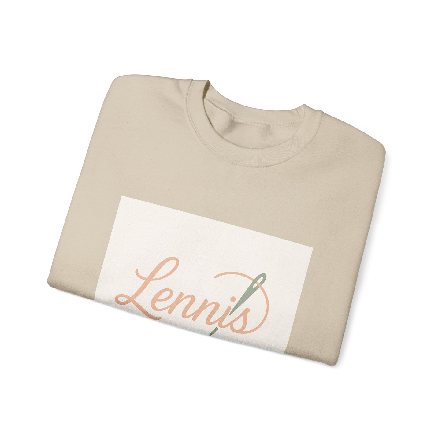 Cozy Unisex Crewneck Sweatshirt "Lennis Linens" – Perfect for Casual Days and Gift Giving