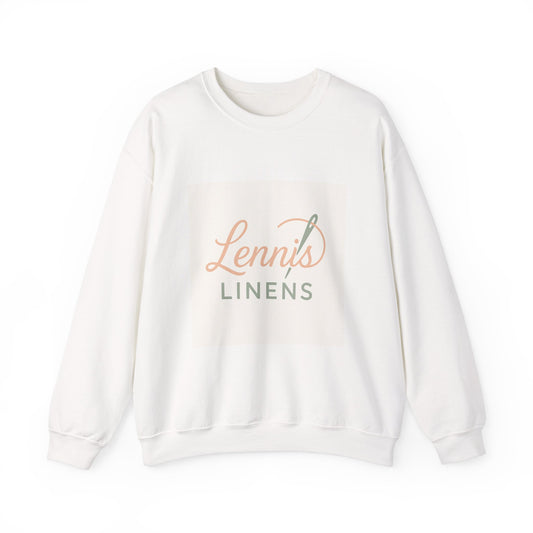 Cozy Unisex Crewneck Sweatshirt "Lennis Linens" – Perfect for Casual Days and Gift Giving