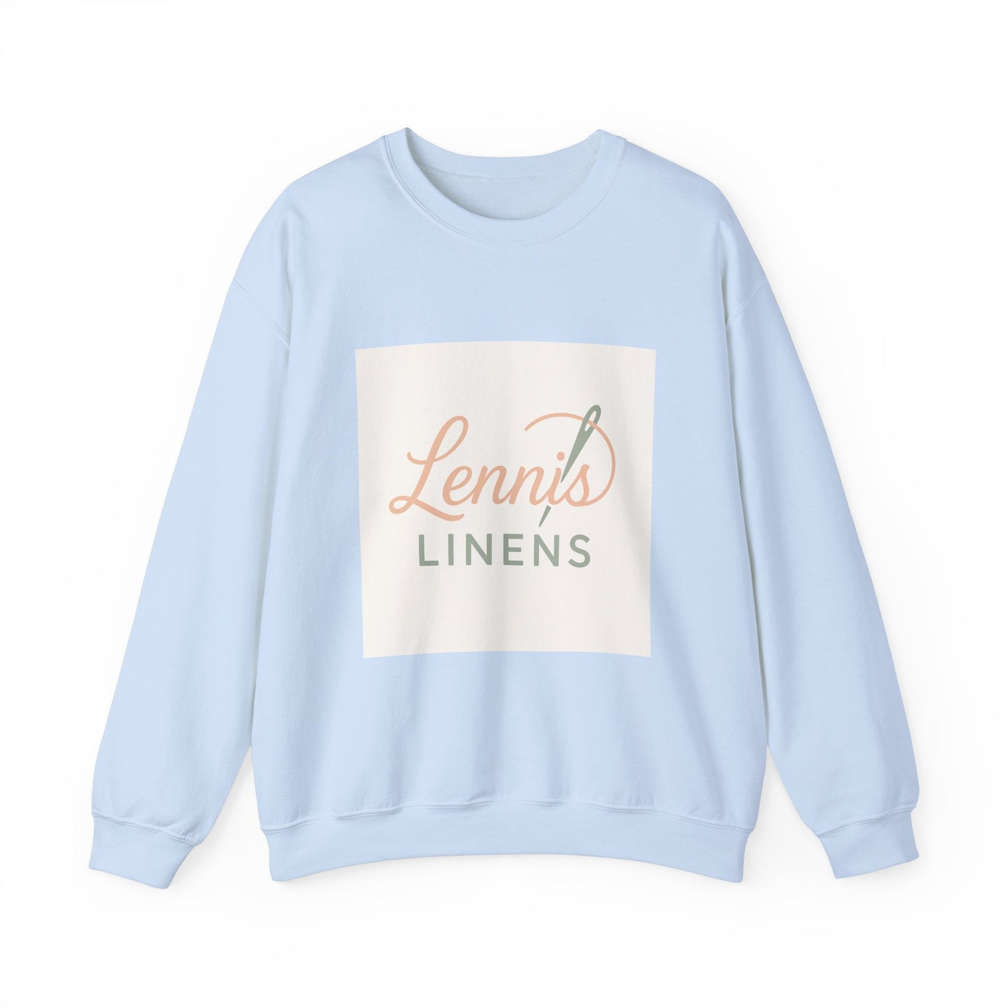 Cozy Unisex Crewneck Sweatshirt "Lennis Linens" – Perfect for Casual Days and Gift Giving
