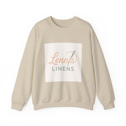 Cozy Unisex Crewneck Sweatshirt "Lennis Linens" – Perfect for Casual Days and Gift Giving